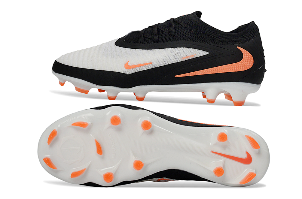 Chuteira Nike Phantom GX III Elite FG Campo - Branca, preta e laranja - Imagem 4